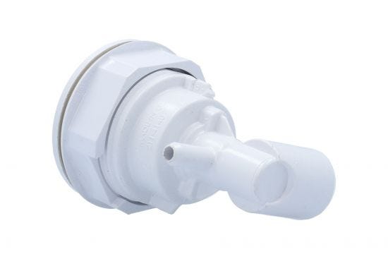 Body Assembly, Jet, Waterway Threaded Poly Storm, 3/4"S Water x 3/8"RB Air, 2-3/4" Hole Size : 228-0410