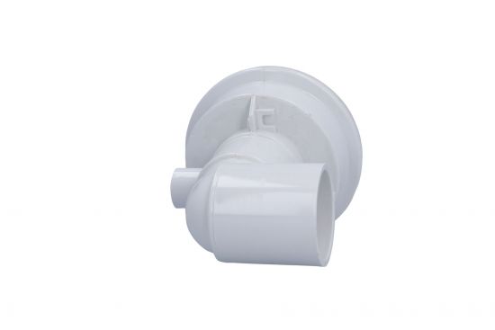 Jet Assembly, Waterway, Old Faithful, Directional, 1/2" Slip Air x 2" Slip Water, 90 Degree Body, 5-Scallop , White : 210-7440