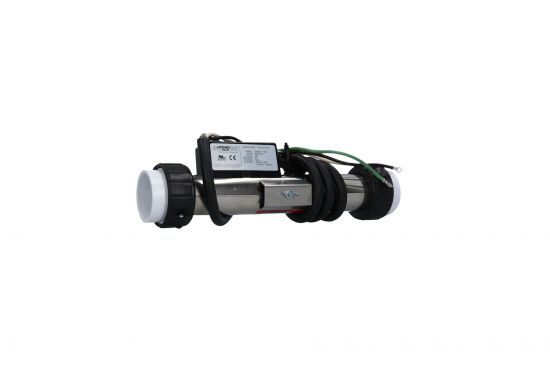 Heater Assembly, Arctic Spas, Titanium, 5.5kW, 230V, 2" x 12"Long, w/Box, 48" cord with 5 wire, Tailpieces : C2550-0103TT