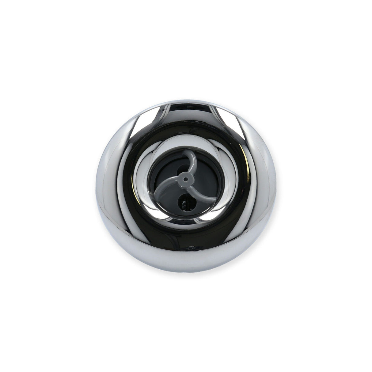 Jet Internal, Rising Dragon Quantum, 3" Face, Screw In, Pulsator, Smooth, Gray w/ Stainless Escutcheon : RD203-3427S