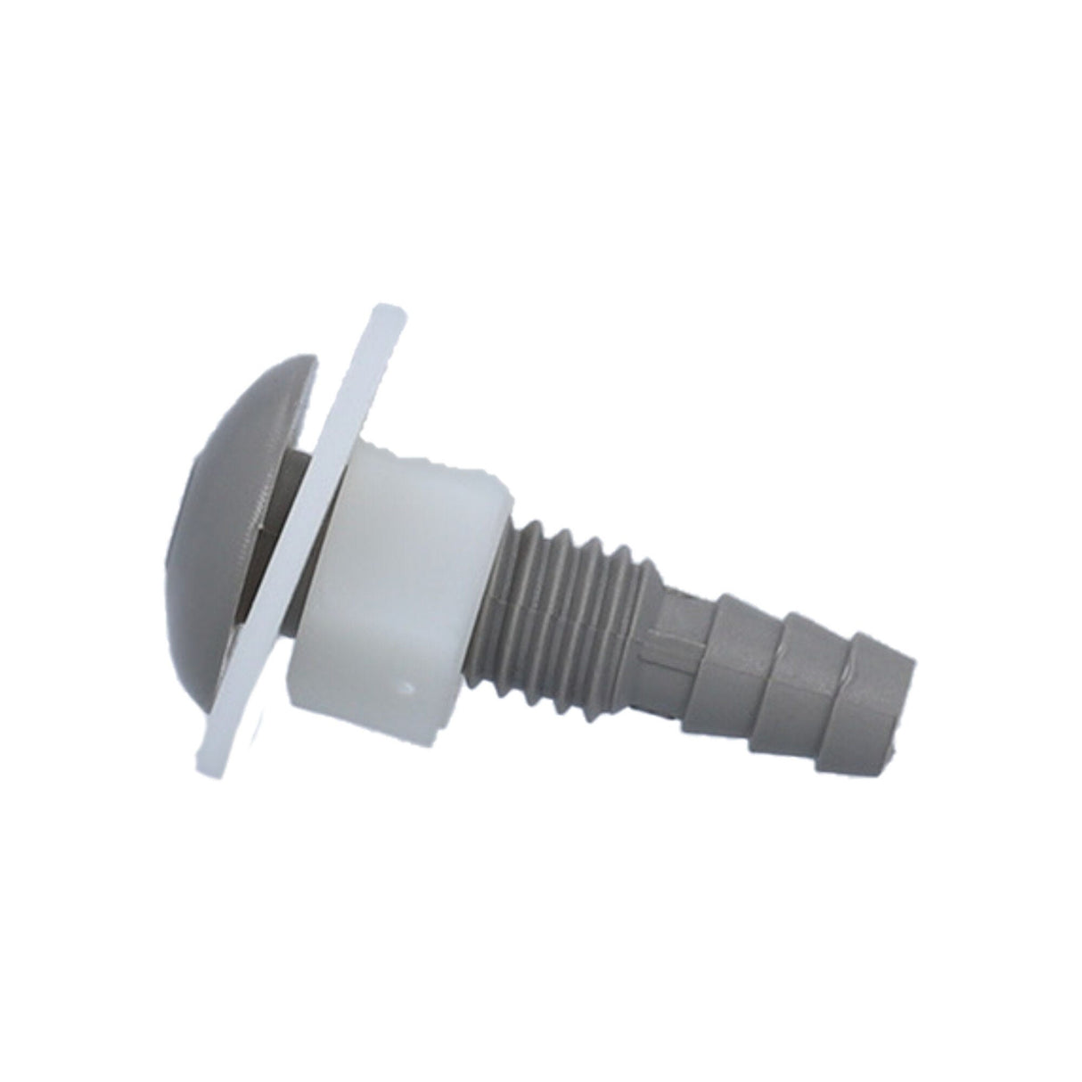 Air Injector, Waterway Button Style, 1/4" Barb, Gray : 670-2137