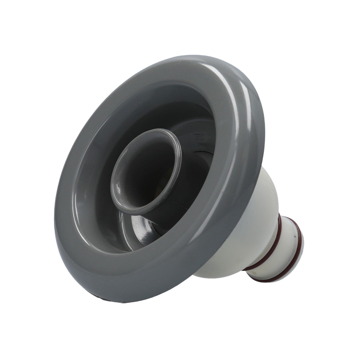Jet Internal, Waterway Whirlpool, Non-Adjustable, 5" Face, Smooth, Gray : 212-2037