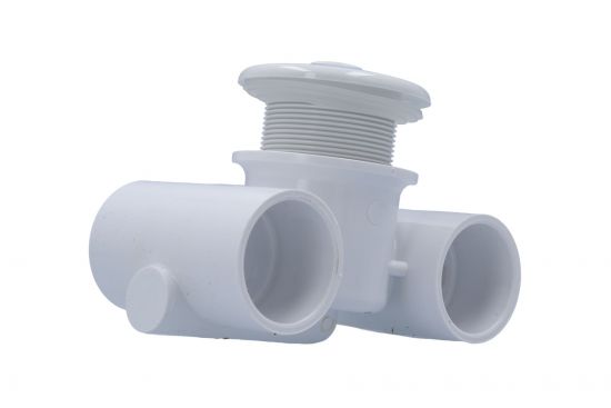 Jet Assembly, HydroAir Hydro-Jet, Extended, 1-1/2"S Water x 1-1/2"S Air, White : 10-5300-WHT