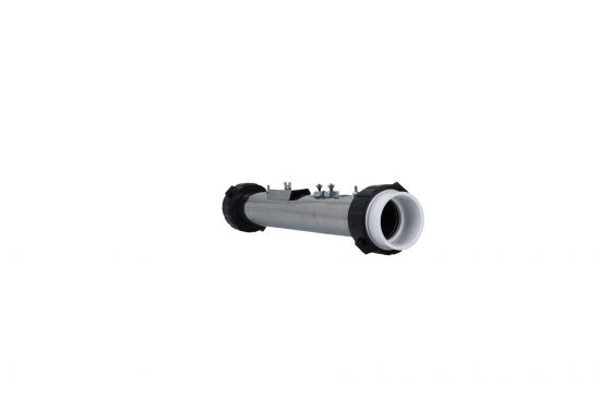 Heater Assembly, HydroQuip/Hurricane, 5.5kW, 230V, 2" x 15"Long, w/Tailpieces, 2 Internal T-Wells : C2550-0002ET