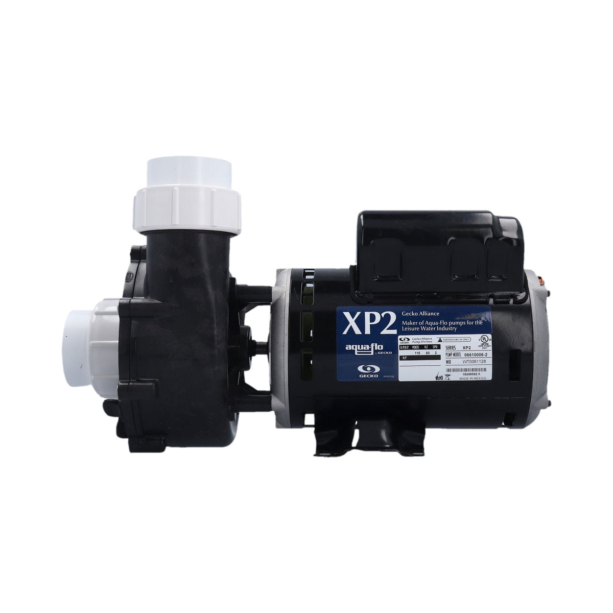 Pump, Aqua-Flo, FMXP2,1.0HP, SD, 48-Frame, 2-Speed, 115V, 9.5-10.8/3.2A, 2"MBT, Includes Unions : 06610006-2040