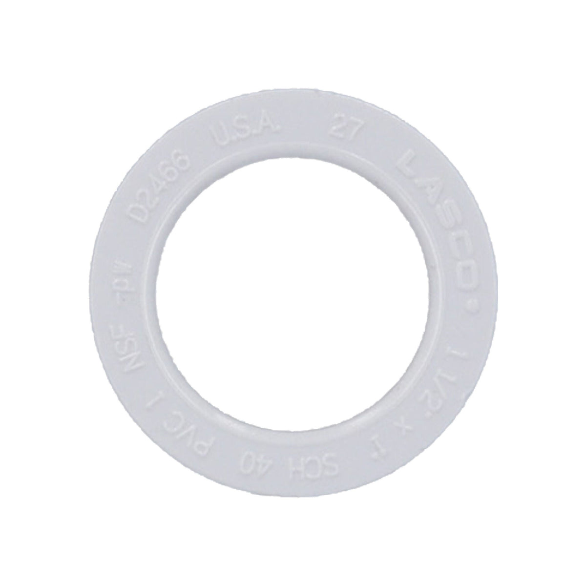 Fitting, PVC, Reducer Bushing, 1-1/2"Spg x 1"S : 437-211