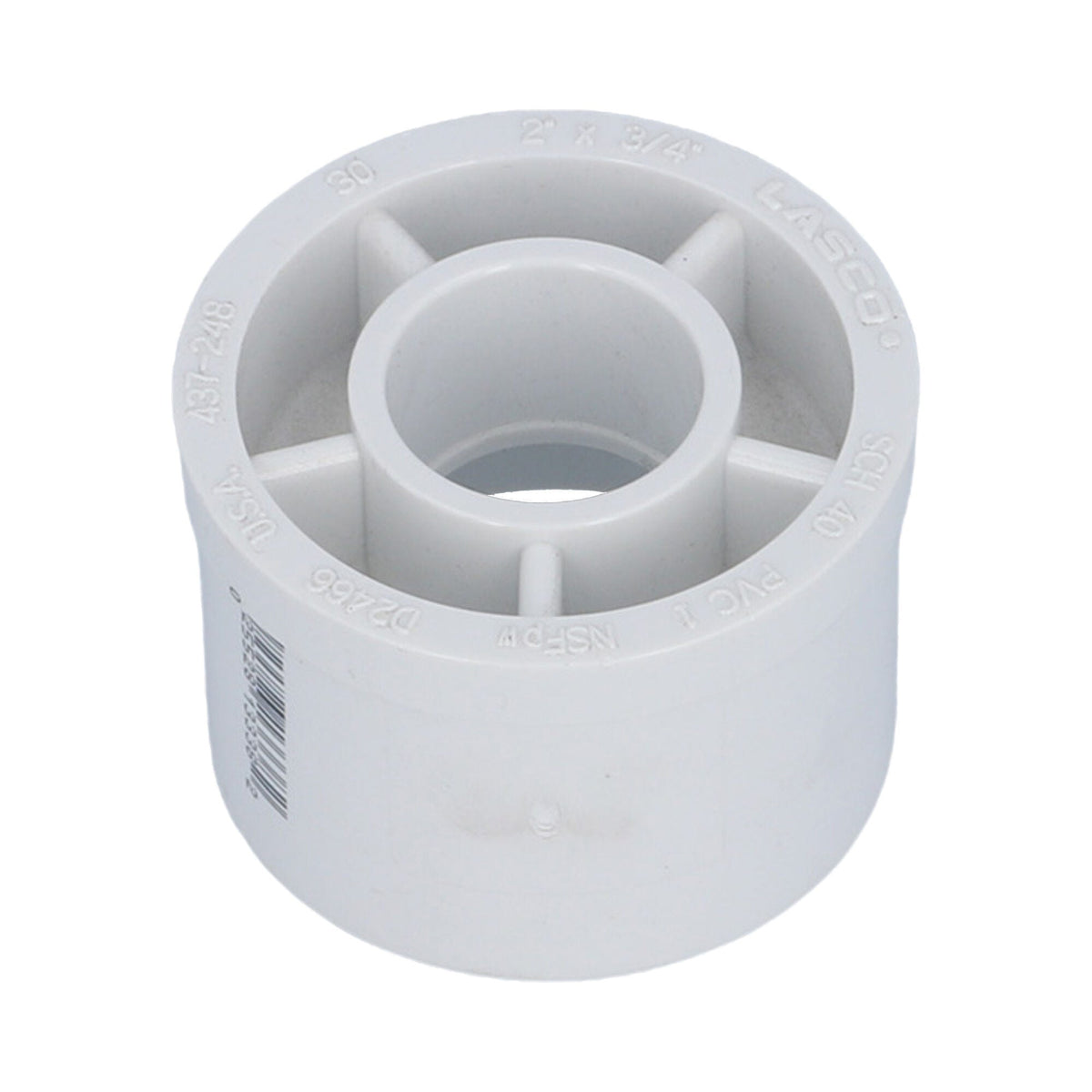 Fitting, PVC, Reducer Bushing, 2"Spg x 3/4"S : 437-248