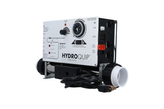 Control System, Air, HydroQuip CS6009US1 Slide , Conv. 1.4/5.5kW, Pump1, Blower or P2, Light, w/ Time Clock : CS6009-US1
