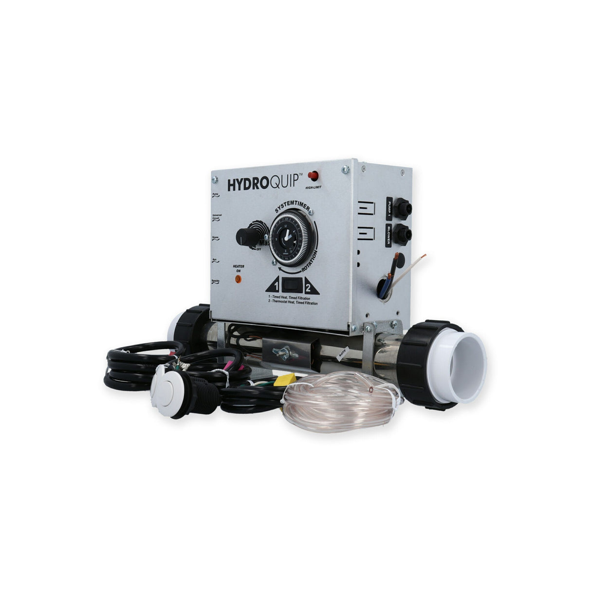 Control System, Air, HydroQuip CS7000, Conv. 1.0/4.0kW, Pump1, Blower or P2 w/ Time Clock : CS7000T-U