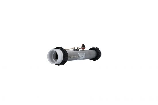 Heater Assembly, Gecko, Heat.Wav, S-Class, 4.0kW, 240v, 2" x 15", w/Leads, Pressure Switch & Tailpieces : 9920-100338