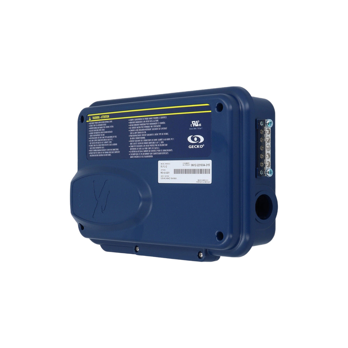 Heat Recovery System, Box Only, 120 volt Only, Gecko, IN.YJ-RE-QC-V2-GD, w/Sensor : 0612-221034-315