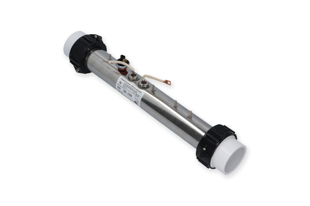 Heater Assembly, Gecko, Heat.Wav, M-Class/MSPA, 5.5kW, 240v, 2" x 15", w/Leads, Pressure Switch : 9920-100347