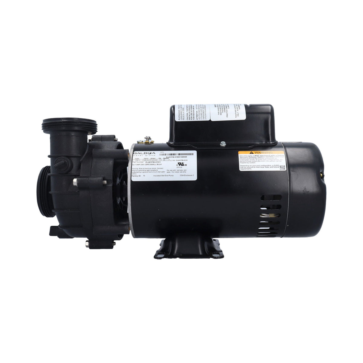 Pump, Sta-Rite Dura-Jet, 1.5HP, 230V, 7.2/2.4A, 2-Speed, 2"MBT, SD, 48-Frame : DJAYFB-0001