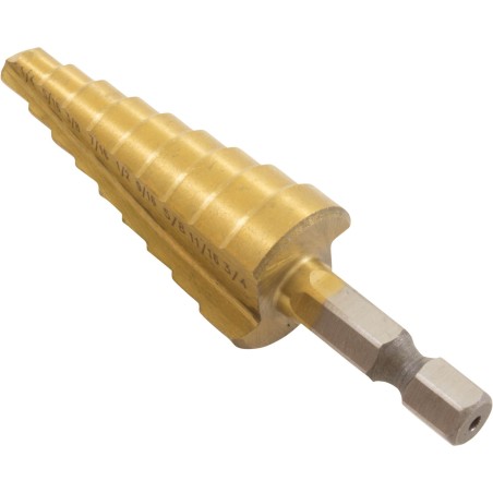 Tool, Step Drill Bit, 1/4" - 3/4" :