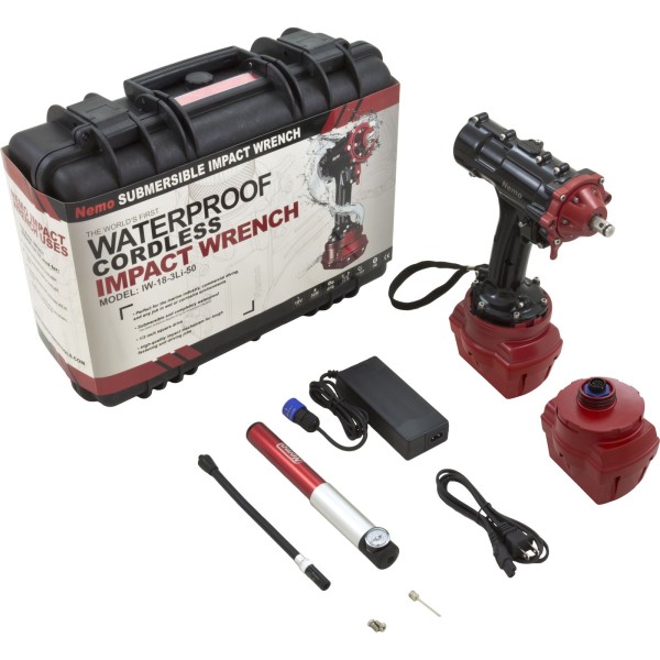 Underwater Impact Wrench, Nemo, 164 Foot Depth, 6Ah : IW-18V-6Li-50