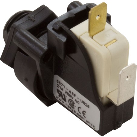 Air Switch, Latching, 9/16-18 Thread W.Retaining W/Nut. : 6871-AEF-U526