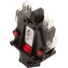 Air Switch, Royal, DPDT, Momentary : 6872-OCO-U126