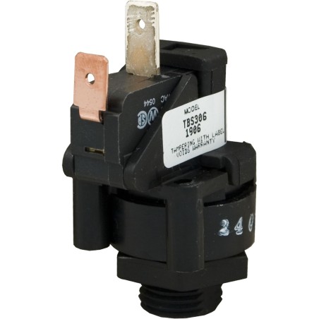 Air Switch, Tecmark, TBS 306, SPNO, 25A, thd, latch, 90 deg : TBS306A