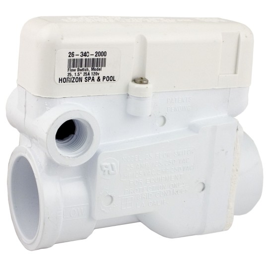 Flow Switch, Grid Controls M-25, 25A, 115v, 1-1/2" Slip : 57-F3-2500-WHT