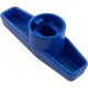 Handle, Praher, 2" Ball Valve, Blue : SU-200-1B