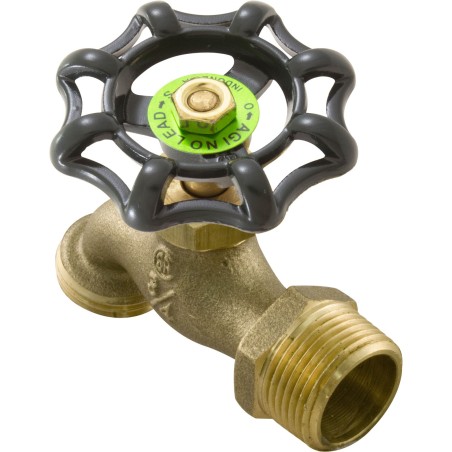 Hose Bib, 3/4" Male Pipe Thread, Brass :