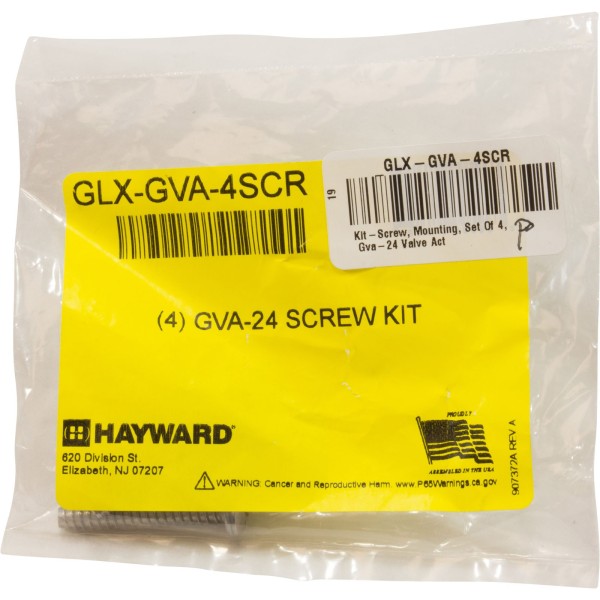 Kit-Screw, Mounting, Set Of 4, Gva-24 Valve Act : GLX-GVA-4SCR