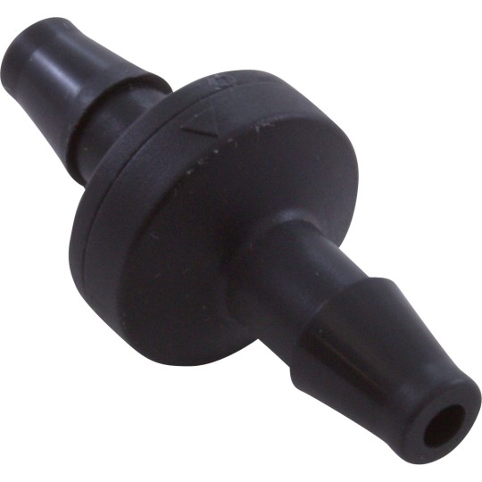 Check Valve, Ozone, AquaSunOzone, 1/4" Barb Kynar, Black : 691