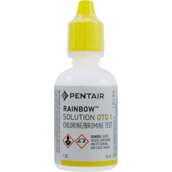 Test Solution, Pentair OTO, 1 oz. Chlorine, Bromine : R161025