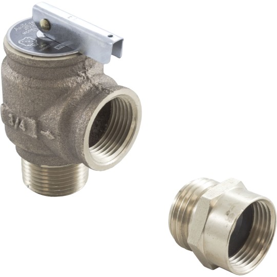 Pressure Relief Valve, Jandy/Zodiac, 3/4" x 3/4", 75psi, polymer : R0336100