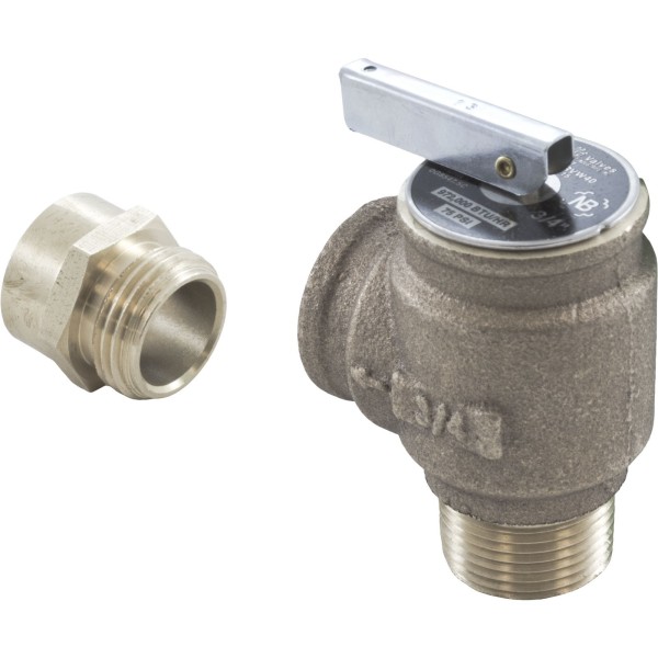 Pressure Relief Valve, Jandy/Zodiac, 3/4" x 3/4", 75psi, polymer : R0336100