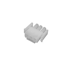 Amp Plug, 3 Pin Male, White : 1-480700