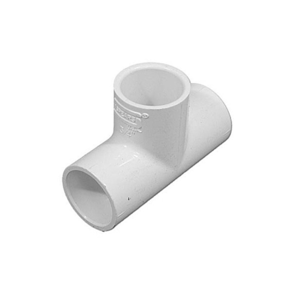 Fitting, PVC, Slip Tee, 3/4"S x 3/4"S x 3/4"S : 401-007