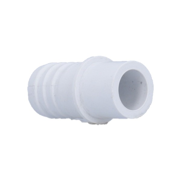 Fitting, PVC, Ribbed Barb Adapter, 3/4"RB x 1/2"Spg : 425-1000