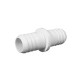 Fitting, PVC, Ribbed Barb Coupler, 3/4"RB x 3/4"RB : 21000-750