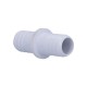 Fitting, PVC, Ribbed Barb Coupler, 3/4"RB x 3/4"RB : 21000-750