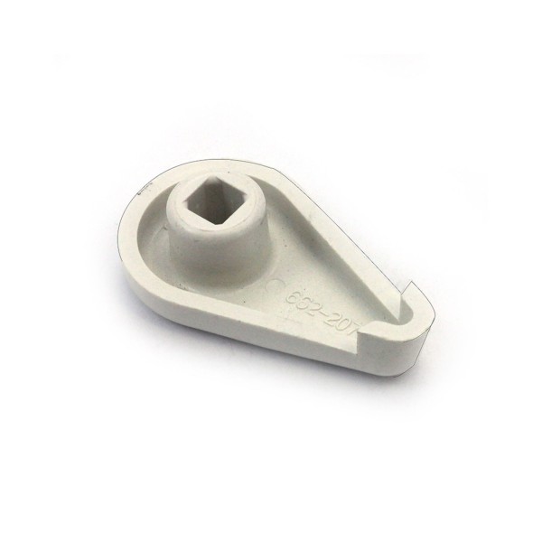 Handle, Air Control, Waterway Top Access, 1", Scalloped, White : 662-2070