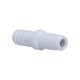 Fitting, PVC, Ribbed Barb Coupler, 3/8"RB x 3/8"RB : 419-1000