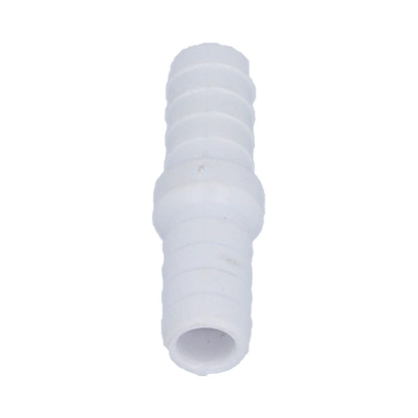 Fitting, PVC, Ribbed Barb Coupler, 3/8"RB x 3/8"RB : 419-1000