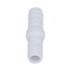 Fitting, PVC, Ribbed Barb Coupler, 3/8"RB x 3/8"RB : 419-1000