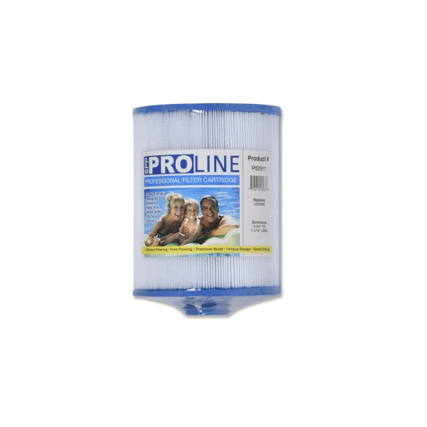 Filter Cartridge, Proline, Diameter: 5-3/4", Length: 7-1/16", Top: Closed, Bottom: 1-1/2" SAE thread 25Sq. Ft. : P52511