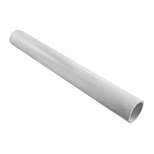 Pipe, PVC, Bell End, 2-1/2" x 20' Length : PVC-2.5