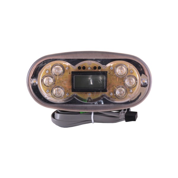 Spaside Control, Balboa VL600S, Oval, 6-Button, LCD, No Overlay, Not For VS/GS503/504/514SZ : 54546