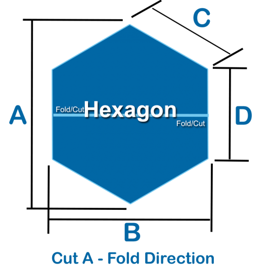 Hot Tub Covers - Hexagon - Fold Cut A