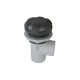 Diverter Valve, Waterway, 1-Port, 1" Horizontal, Top Access, 6-Spoke, Silver-Gray/Black : 600-3159DSG-1