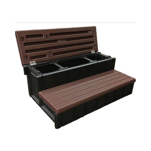 Steps, Confer, Deluxe Storage, 36"Wide, Espresso : LASS36-SC-E