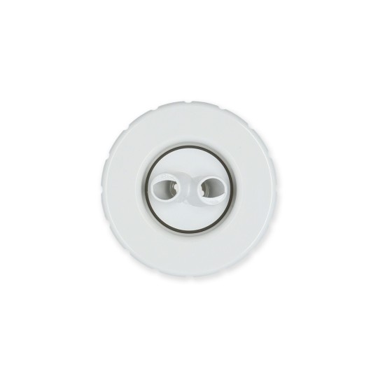 Jet Internal, HydroAir Magna, Dual Port Roto, 3-1/2" Face, White : 16-4820