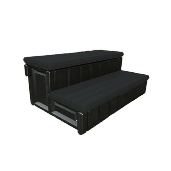 Steps, Confer, Deluxe Storage, 36"Wide, Black : LASS36-SC-BLK