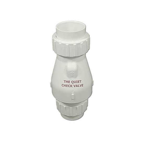 Check Valve, Magic, 1/2lb Spring, 2"Union x 2"Union, White : 0823-20