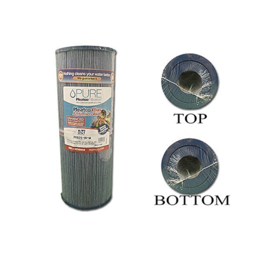 Filter Cartridge, Pleatco, Diameter: 5", Length: 13-5/16", Top: 2-1/8" Open, Bottom: 2-1/8" Open, 25 sq ft : PRB25-IN-M