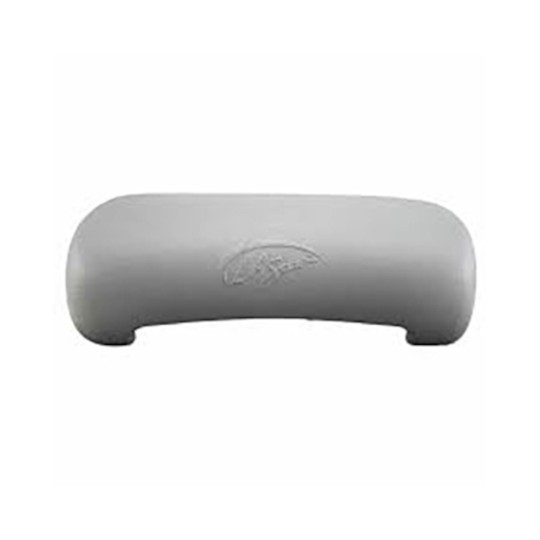 Pillow, LA Spa, OEM, Waterfall, w w/Logo, Silver/Gray, 12" x 1-1/4" w/ 8 - 1/2" waterfall cut out : FD-62041